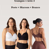 Preto + Marrom + Branco