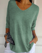 Kit 3 Blusas Serena® em Malha Leve – Decote V